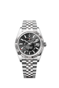 Rolex Sky-Dweller, 42mm, Oystersteel and 18k White Gold, Black, Jubilee, Ref# 336934-0008