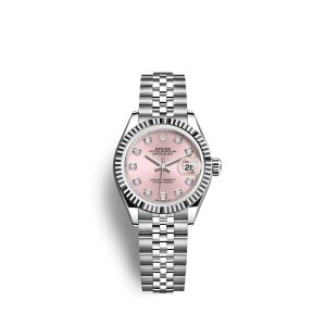 Rolex Lady-Datejust 28, Oystersteel and 18k White Gold, Ref# 279174-0002