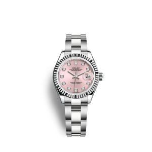 Rolex Lady-Datejust 28, Oystersteel and 18k White Gold, Ref# 279174-0003