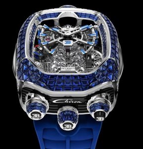 Jacob & Co. BUGATTI CHIRON TOURBILLON BAGUETTE BLUE SAPPHIRES BU800.30.BB.UA.ABRUA Watch Replica Jacob and Co Watch Price