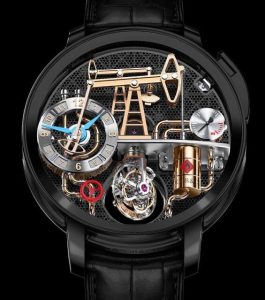 Jacob & Co. OIL PUMP TITANIUM BLACK DLC Watch Replica OI100.21.AA.AA.A Jacob and Co Watch Price